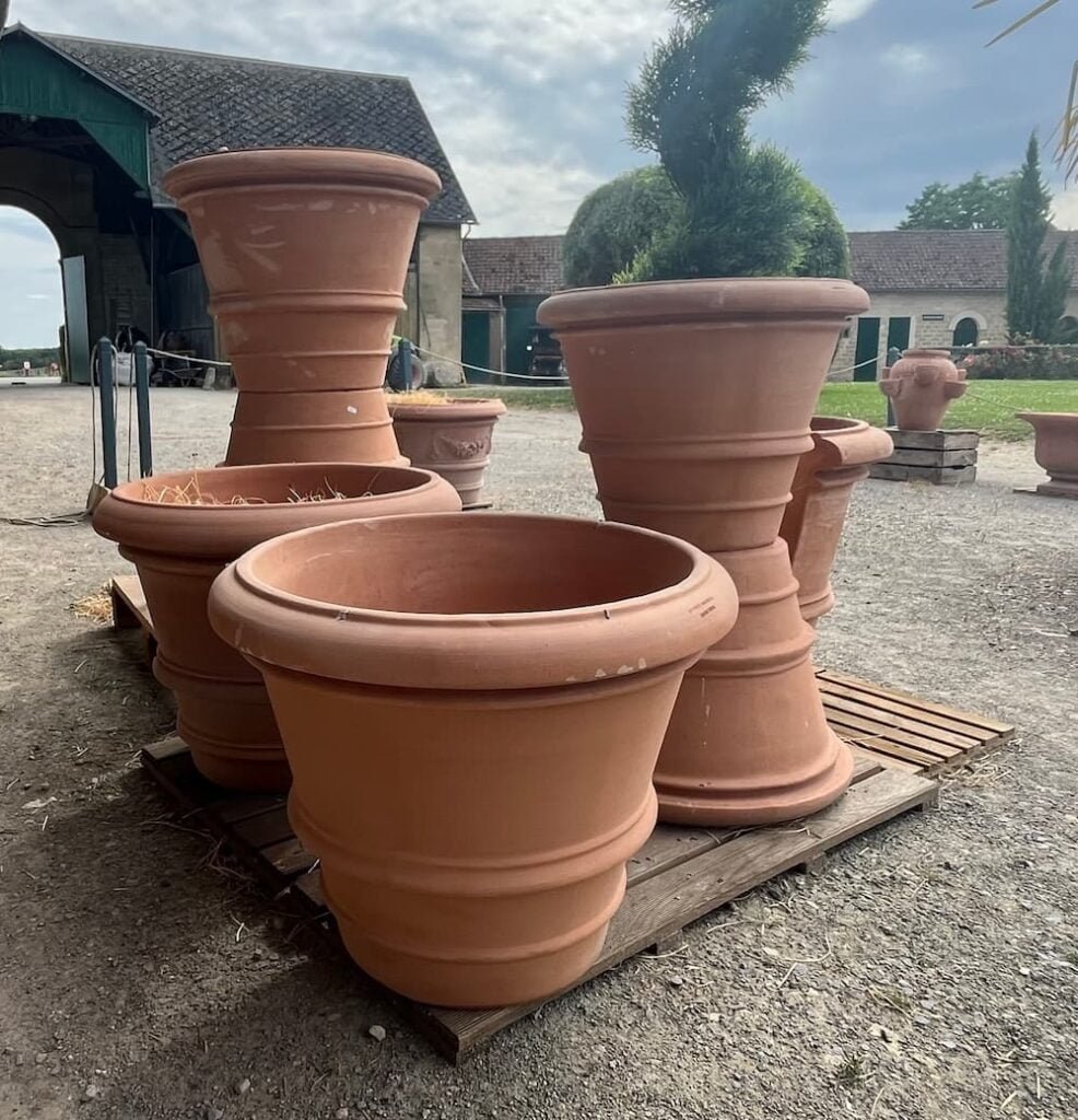 VASO ORLATO LISCIO en terre cuite de Toscane