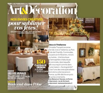 « ART&DECORATION » : UN ARTICLE SUR « UNE MAISON EN TOSCANE »