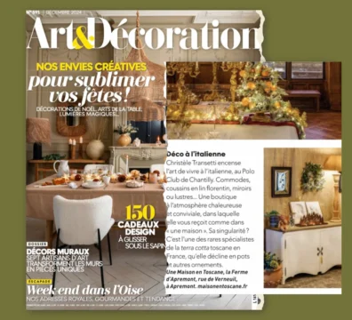 « ART&DECORATION » : UN ARTICLE SUR « UNE MAISON EN TOSCANE »